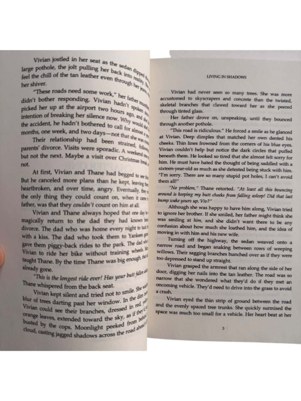 "Living In Shadows" By Jessica Freeburg Signed Paperback 2015 Clean Reads Novel - Picture 6 of 11